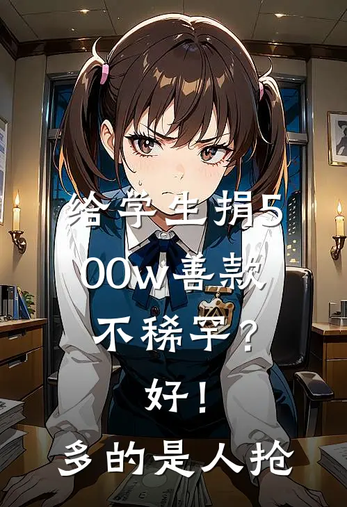 给学生捐500w善款不稀罕？好！多的是人抢