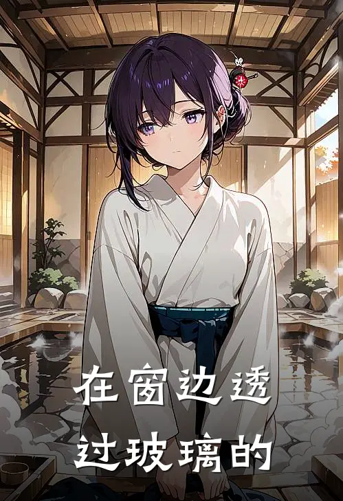 在窗边透过玻璃的