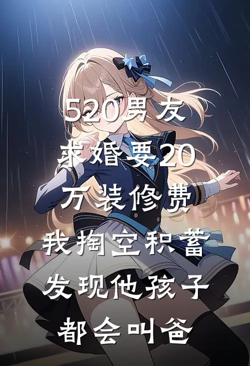 520男友求婚要20万装修费，我掏空积蓄发现他孩子都会叫爸