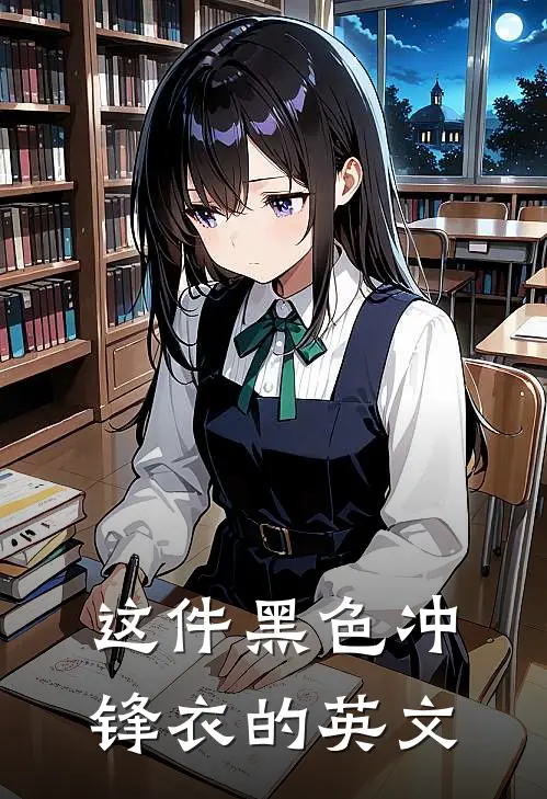 这件黑色冲锋衣的英文