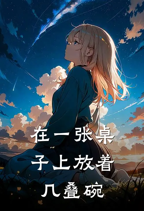 在一张桌子上放着几叠碗