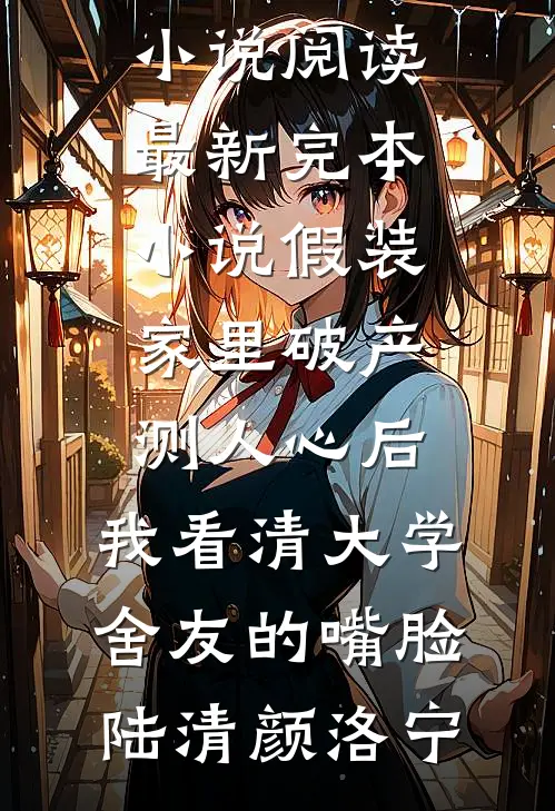 假装家里破产测人心后，我看清大学舍友的嘴脸(陆清颜洛宁)热门小说阅读_最新完本小说假装家里破产测人心后，我看清大学舍友的嘴脸(陆清颜洛宁)